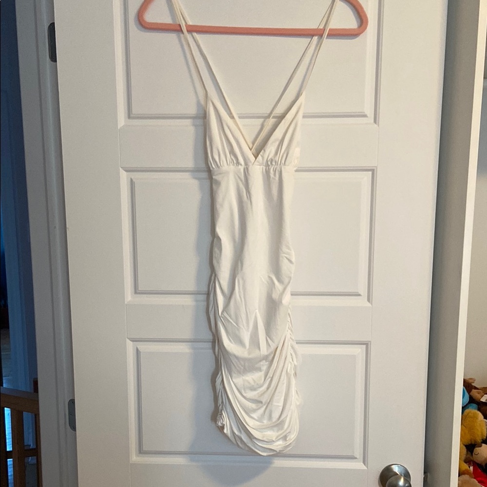 Tiger Mist White Mini Dress